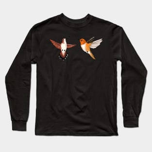 Rufous Hummingbirds Long Sleeve T-Shirt